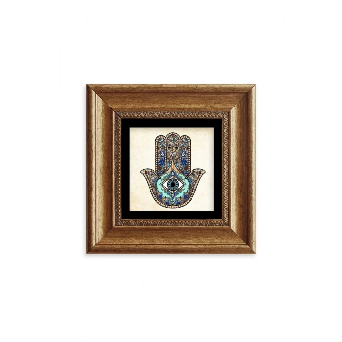 Fatma Ana Eli Çerçeveli Taş Tablo 20 cm