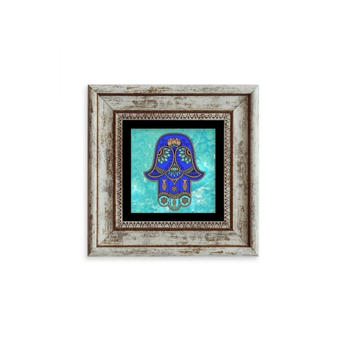 Fatma Ana Eli Çerçeveli Taş Tablo 20 cm