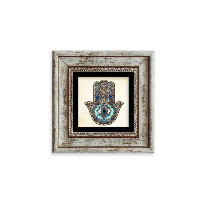 Fatma Ana Eli Çerçeveli Taş Tablo 20 cm