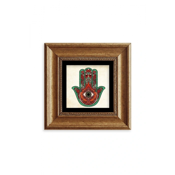 Fatma Ana Eli Çerçeveli Taş Tablo 20 cm