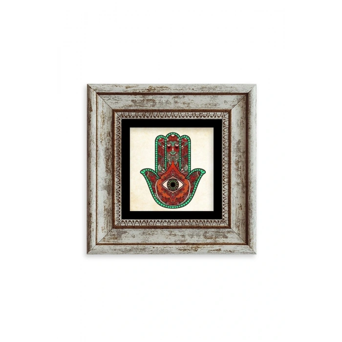 Fatma Ana Eli Çerçeveli Taş Tablo 20 cm