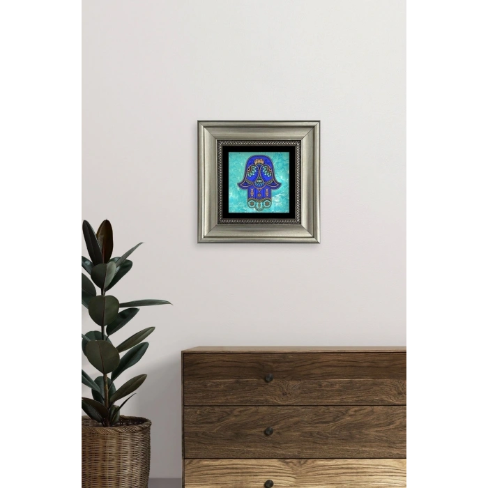 Fatma Ana Eli Çerçeveli Taş Tablo 20 cm