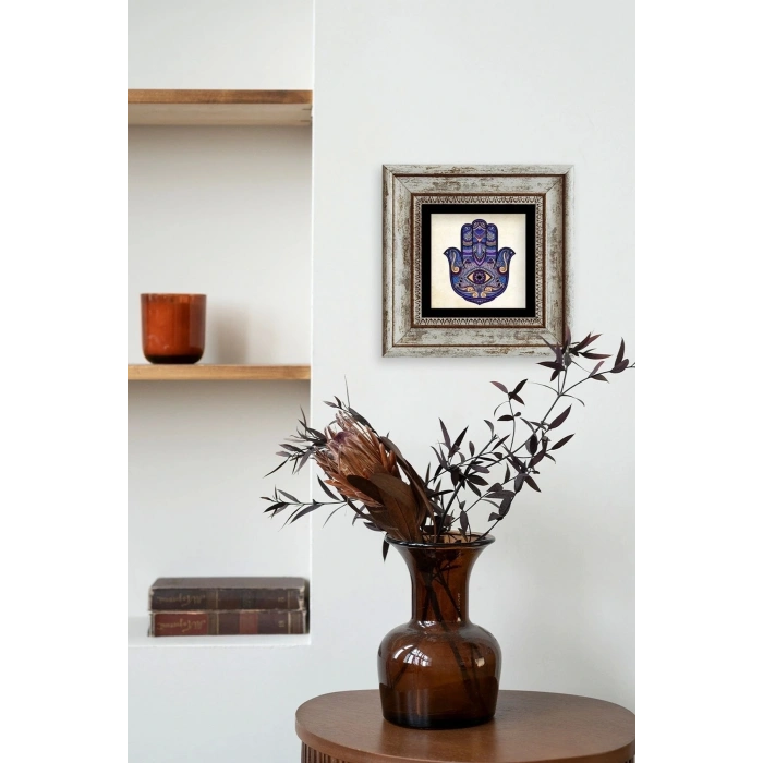 Fatma Ana Eli Çerçeveli Taş Tablo 20 cm