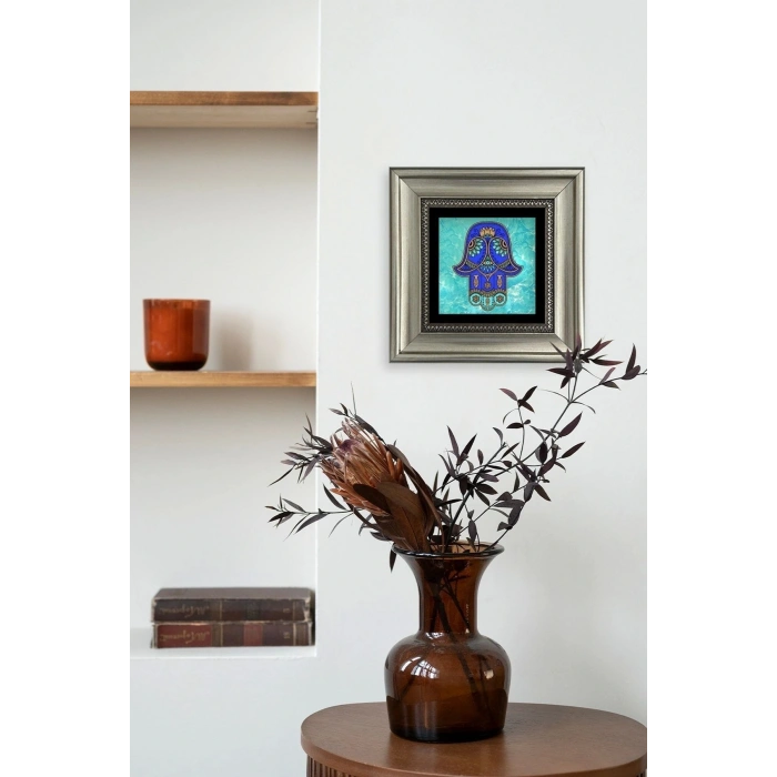 Fatma Ana Eli Çerçeveli Taş Tablo 20 cm