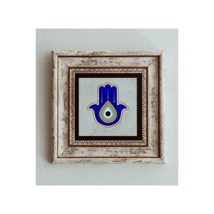 Fatma Ana Eli Çerçeveli Taş Tablo , Çerçeveli Taş Duvar Dekoru 20 cm