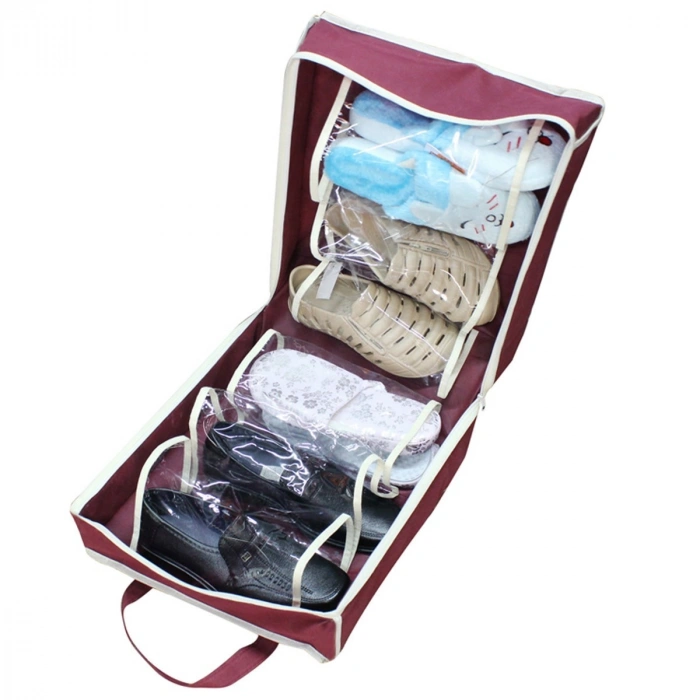 Fermuarlı Pratik Ayakkabı Saklama ve Taşıma Hurcu Valizi Çantası (5365)