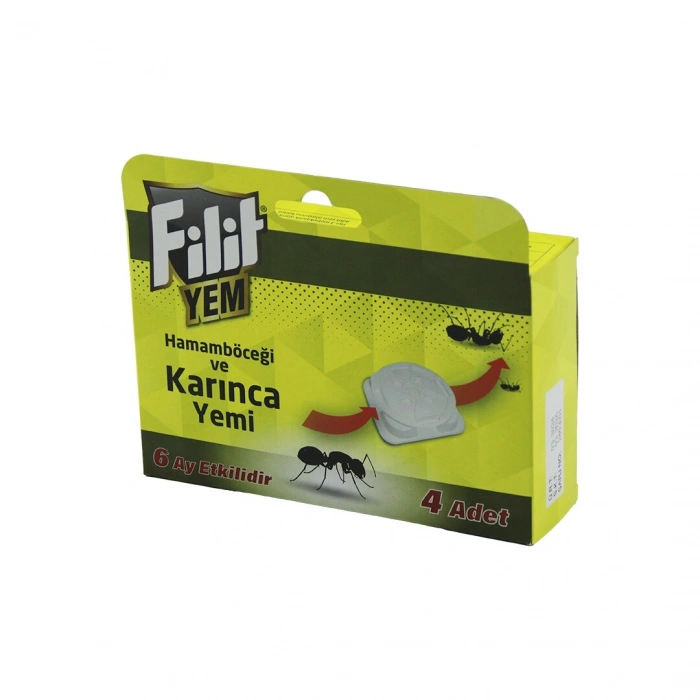 FİLİT  4PCS  KARINCA - HAMAM BÖCEK  YEMİ   6AY ETKİLİ - İSTASYON   YEM: 1.5GR X 4AD.=6GR (5365)