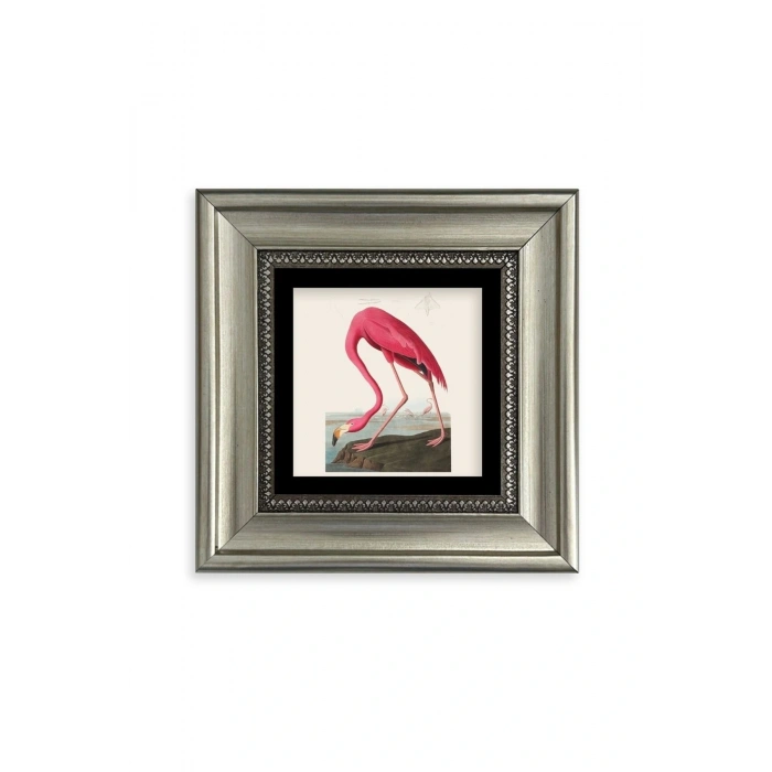 Flamingo Çerçeveli Taş Tablo 20 cm