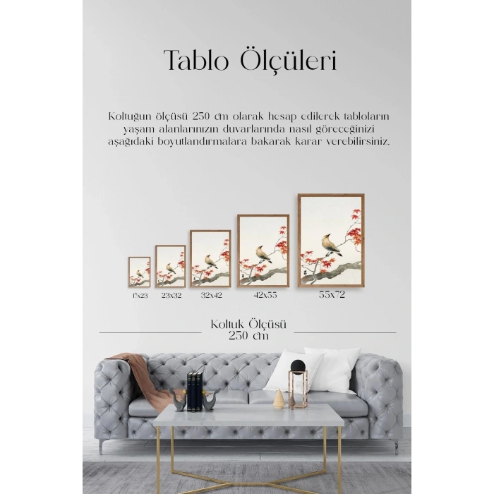 Floral Eclectic Ahşap Çerçeveli Tablo 17 x 23