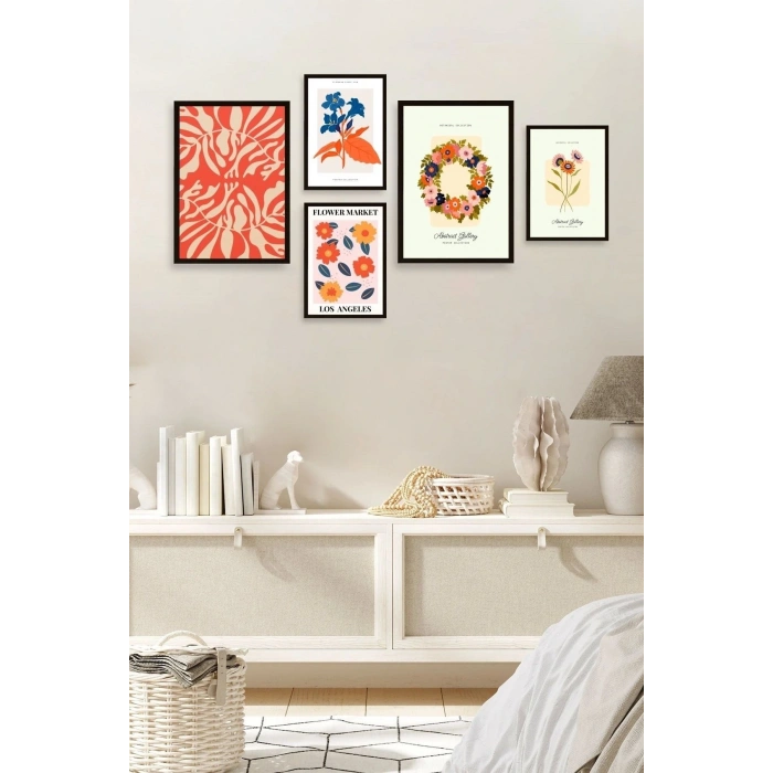 Flower Market 5li Tablo 30 x 40