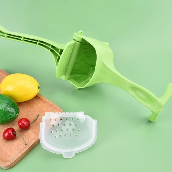 Fonksiyonlu Manuel Meyve Sıkacağı - Yeşil (5365)