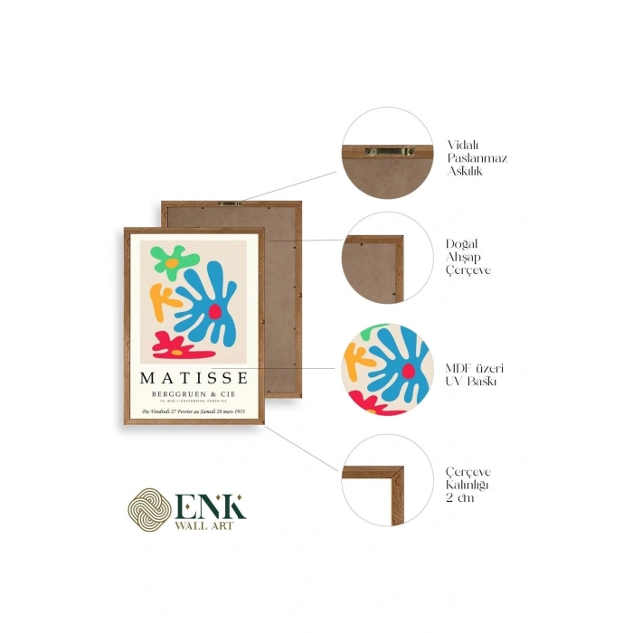 Fransız Ahşap Çerçeveli Tablo 17 x 23