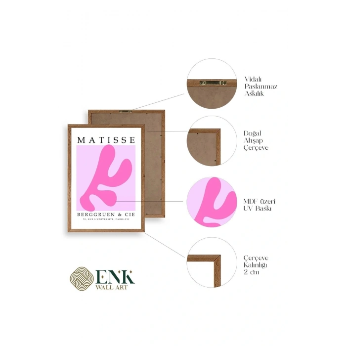 Fransız Ahşap Çerçeveli Tablo 23 x 30