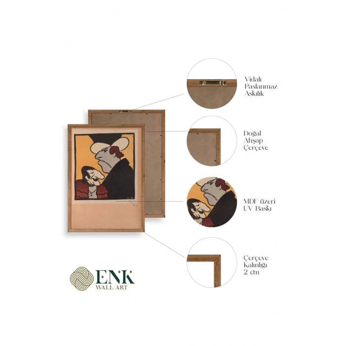 Frueh Ahşap Çerçeveli Tablo 50 x 70