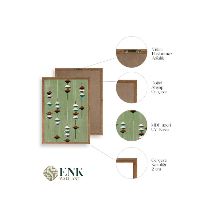 Furuya Korin Ahşap Çerçeveli Tablo 23 x 30