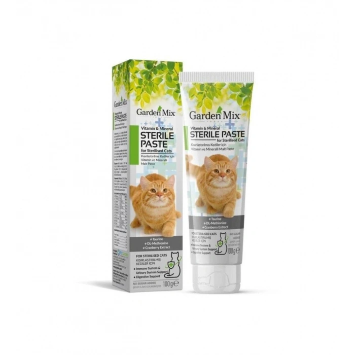 Garden mix kedi steril multivitamin macun 100 g