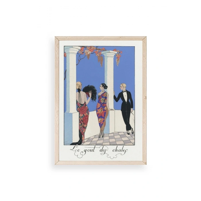 George Barbier Ahşap Çerçeveli Tablo 23 x 30