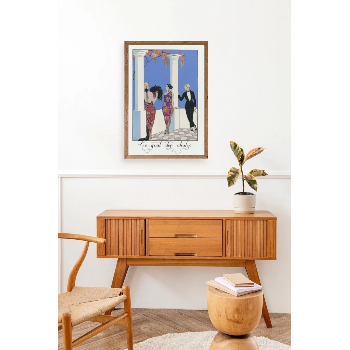 George Barbier Ahşap Çerçeveli Tablo 23 x 30