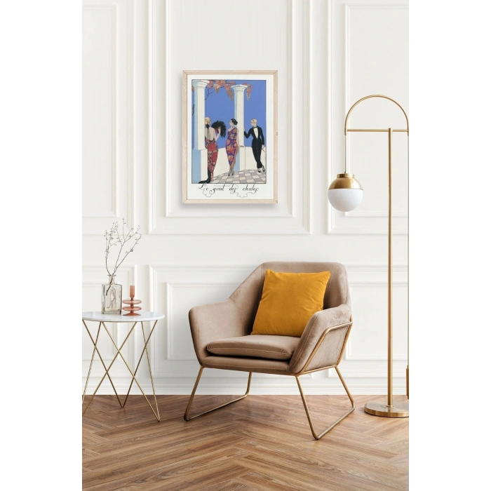 George Barbier Ahşap Çerçeveli Tablo 50 x 70