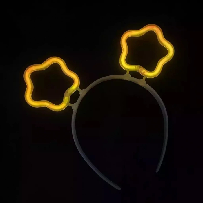 Glow Stick Karanlıkta Yanan Fosforlu Yıldız Taç 12 Adet (5365)