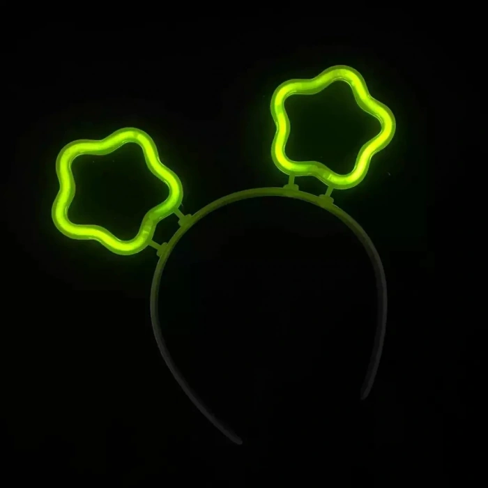 Glow Stick Karanlıkta Yanan Fosforlu Yıldız Taç 12 Adet (5365)