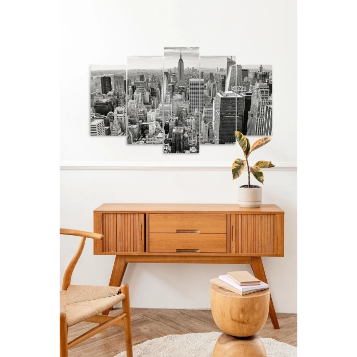 Gökdelen Şehir 5 Parçalı Mdf Tablo 60 x 100