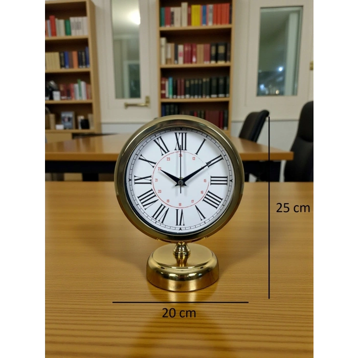 Gold Asaleti Roma 25 x 20 Cm Metal Masa Saati