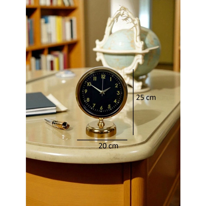 Gold Harmony 25 x 20 Gold Metal Masa Saati