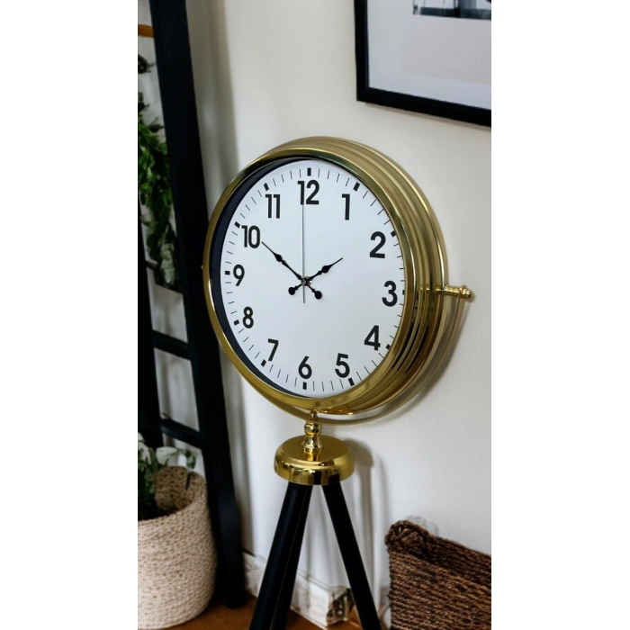 Gold Klasik Tripod Ayaklı Saat