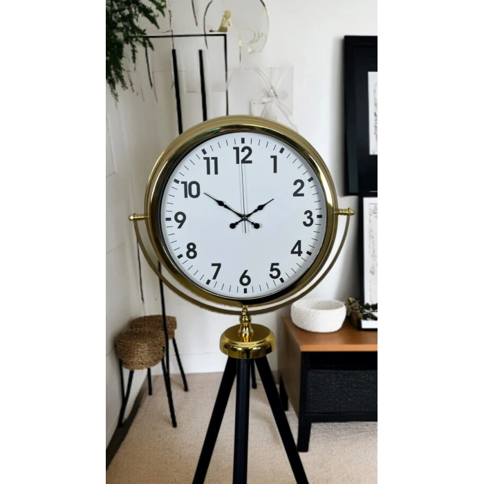 Gold Klasik Tripod Ayaklı Saat