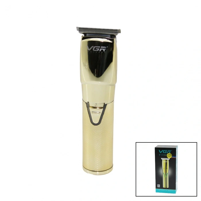 GOLD KROM KAPLAMA GÖVDE  SAÇ - SAKAL KESME TRAŞ MAKİNESİ  USB ŞARJLI V-903 (5365)