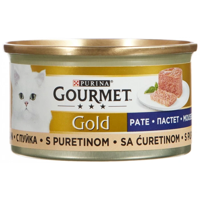 Gourtmet kıyılmış hindili yaş mama 85 gr