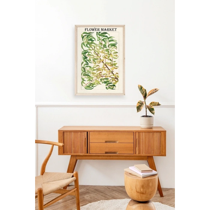 Grancica Breskve Ahşap Çerçeveli Tablo 30 x 42