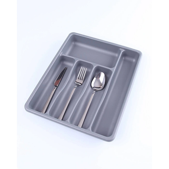 GRİ - 5 BÖLMELİ ÇEKMECE İÇİ KAŞIKLIK 36x29x5cm (5365)