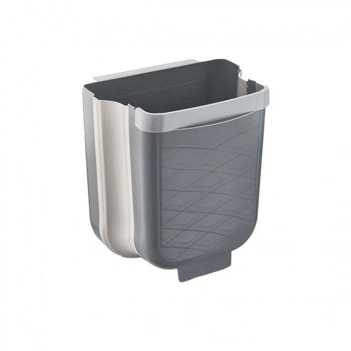GRİ KATLANABİLİR MUTFAK ÇÖP KOVASI 6LT (5365)