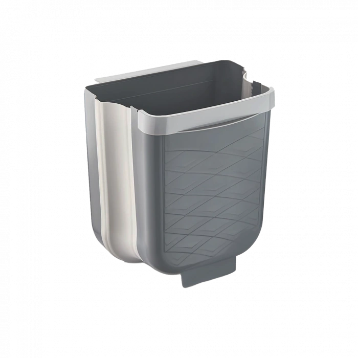 GRİ KATLANABİLİR MUTFAK ÇÖP KOVASI 6LT (5365)