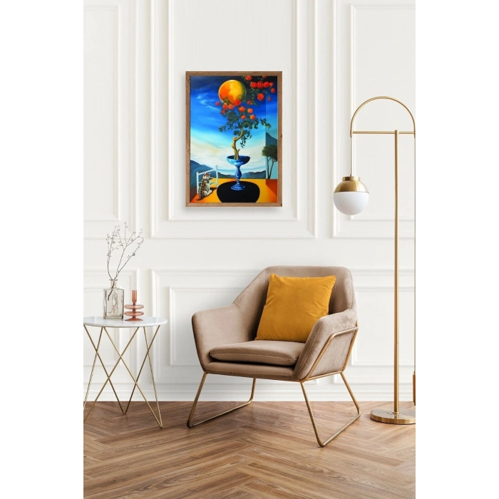 Gül Ahşap Çerçeveli Tablo 17 x 23