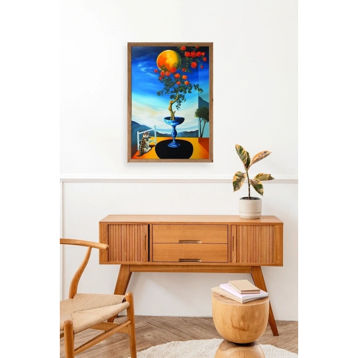 Gül Ahşap Çerçeveli Tablo 17 x 23