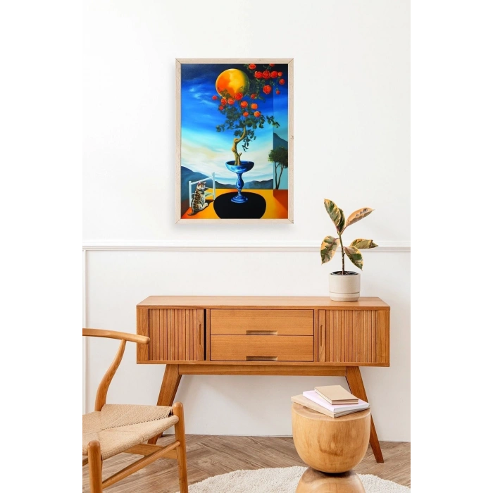 Gül Ahşap Çerçeveli Tablo 23 x 30