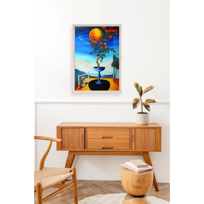 Gül Ahşap Çerçeveli Tablo 23 x 30