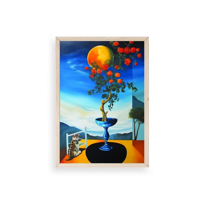 Gül Ahşap Çerçeveli Tablo 30 x 42