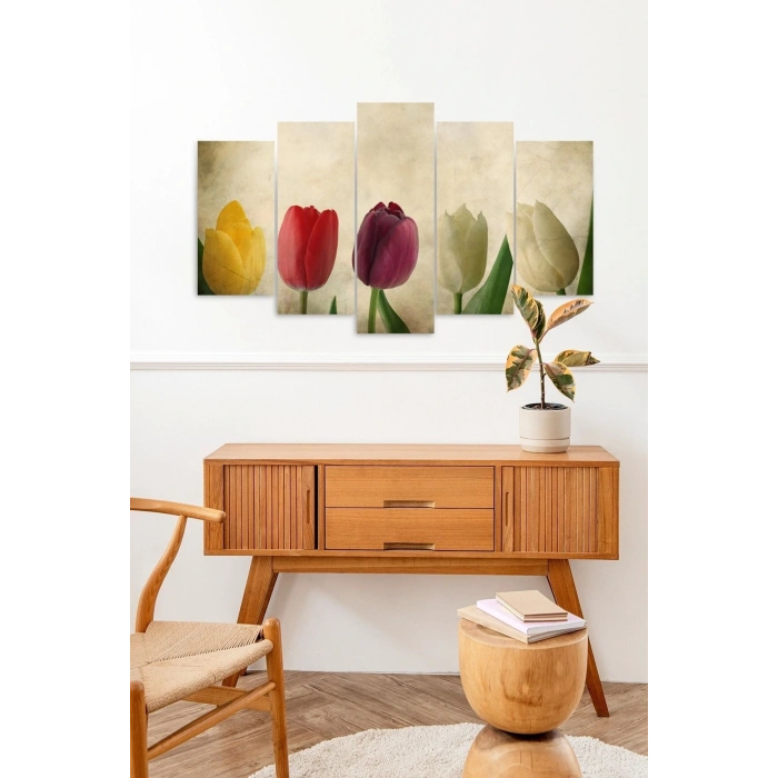 Güller 5 Parçalı Mdf Tablo 60 x 100