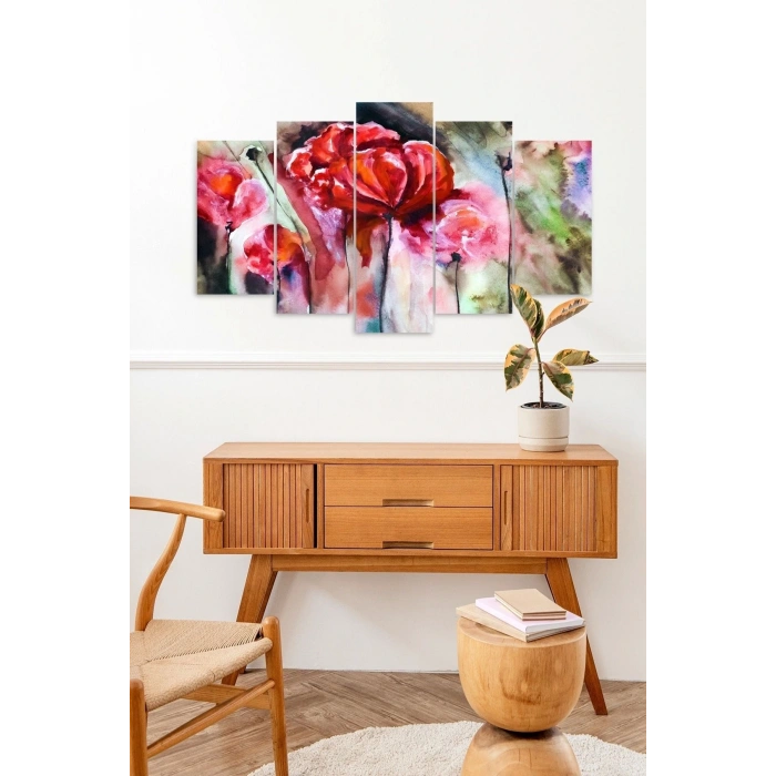 Güller 5 Parçalı Mdf Tablo 60 x 100