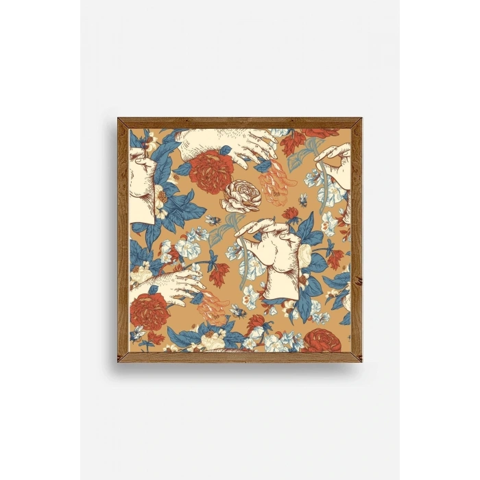Güller Ahşap Çerçeveli Tablo 23 x 23