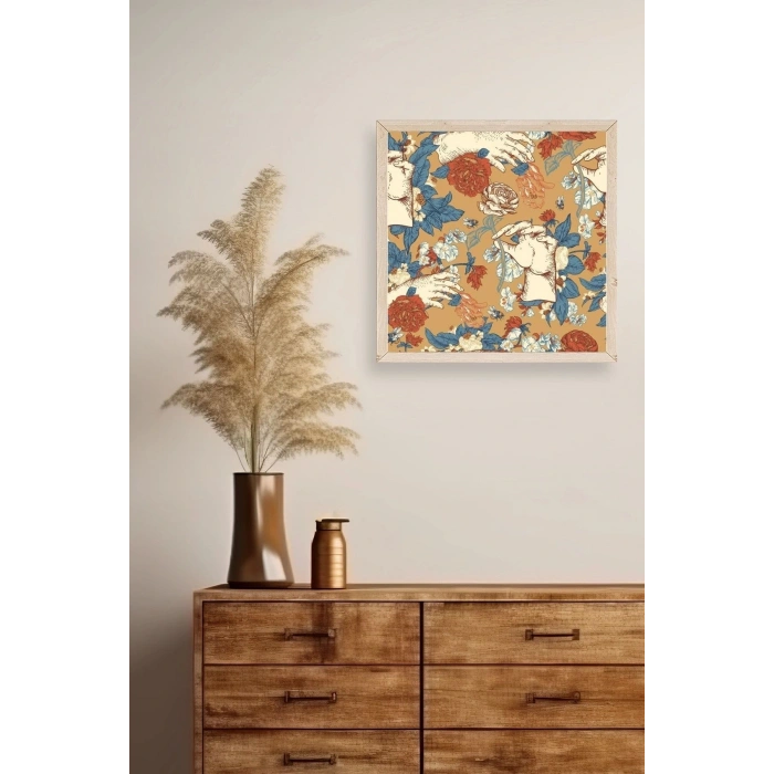 Güller Ahşap Çerçeveli Tablo 23 x 23