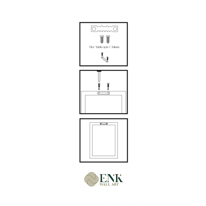 Güller Ahşap Çerçeveli Tablo 23 x 23