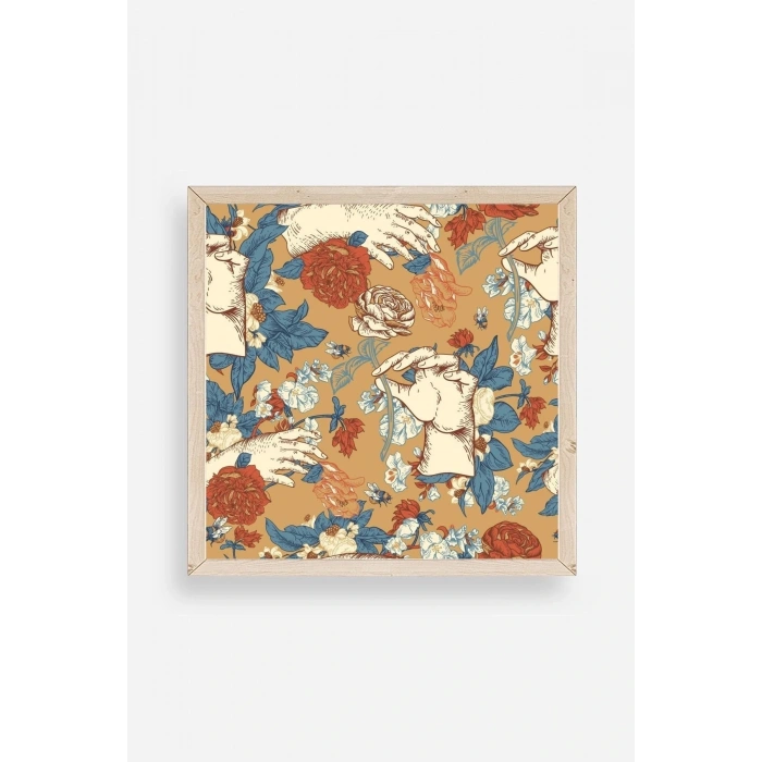 Güller Ahşap Çerçeveli Tablo 50 x 50