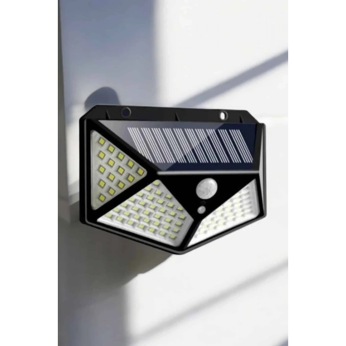 Güneş Enerjili Solar Bahçe Işıklandırma 100 Led Sensörlü 1 Adet