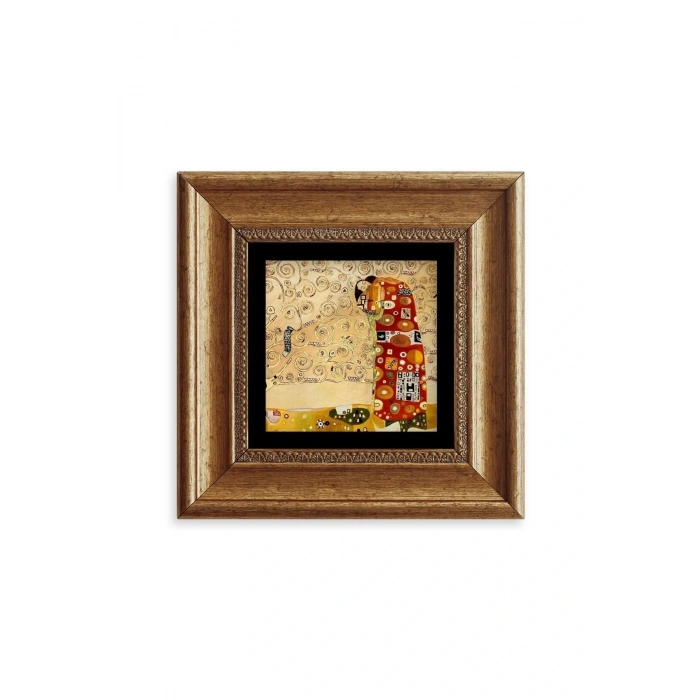 Gustav Klimpt Çerçeveli Taş Tablo 20 cm