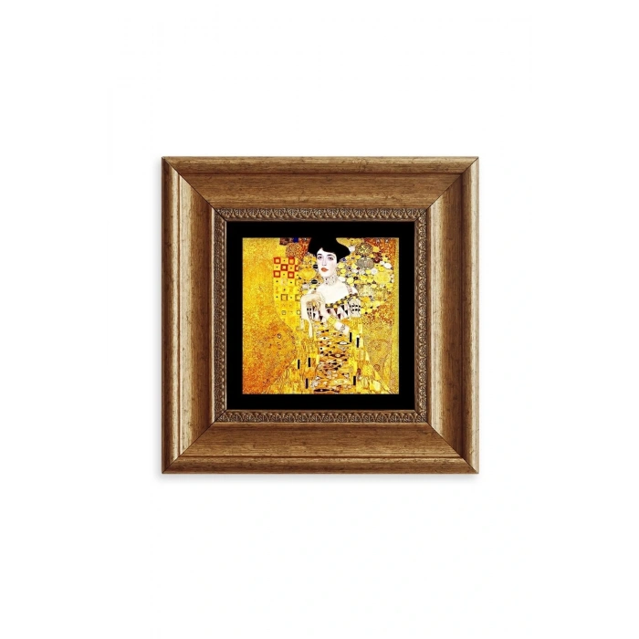 Gustav Klimpt Çerçeveli Taş Tablo 20 cm
